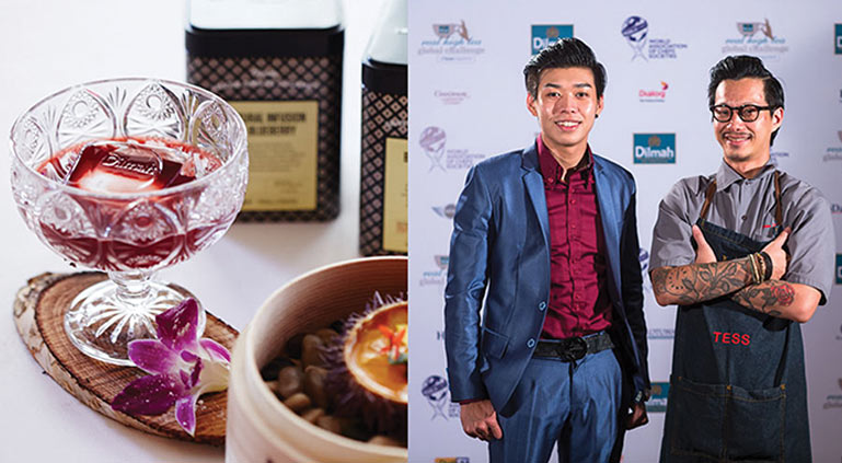 Lee Zhang An and Martin Wong Winners for The Best Tea Cocktail
