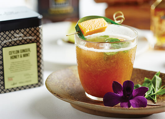 Tea Infused Drink Tea Infused Drink Made Using Mixing Various Other Drinks
