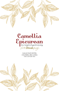 Camellia Epicurean Tea Inspired Gastronomy Menu for 2024