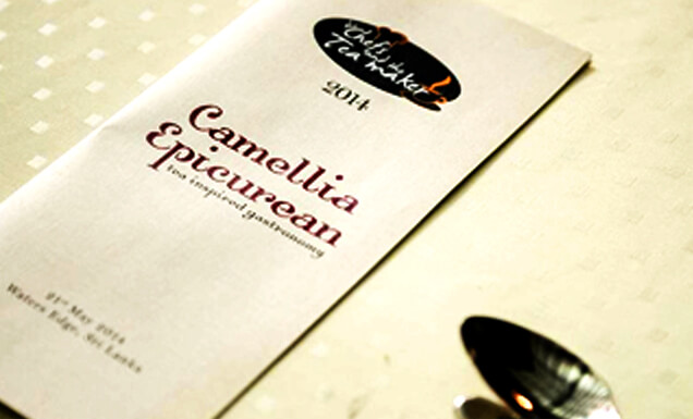 A pamphlet about Dilmah Camellia Epicurean 2014