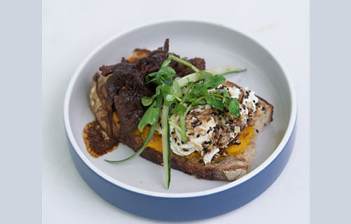 The Lawn Canggu - Tea Inspired Food Item -Smash Pumkin Pull Beef With Ceylon Pomegrana Mint Bbq Sauce & Dukah Spic The Lawn Canggu - Tea Inspired Food Item -Smash Pumkin Pull Beef With Ceylon Pomegrana Mint Bbq Sauce & Dukah Spic