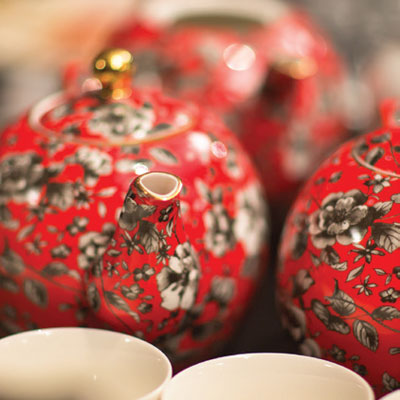 Various Colourful Teapots