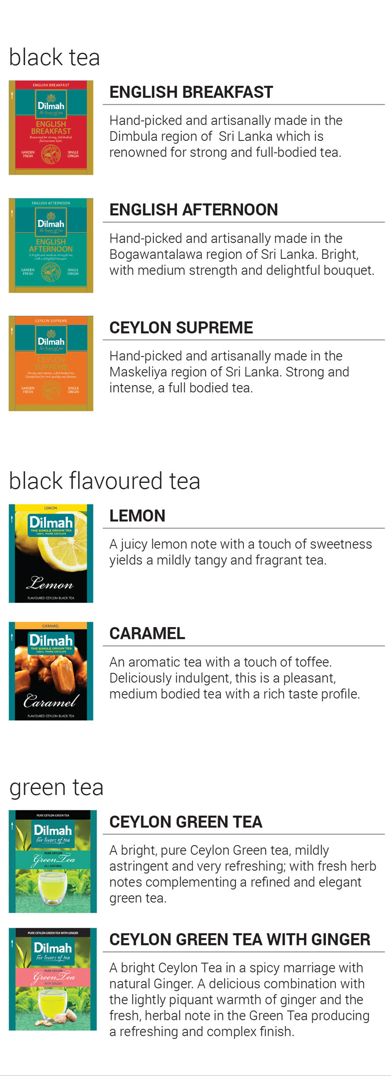 Dilmah Speciality Teas