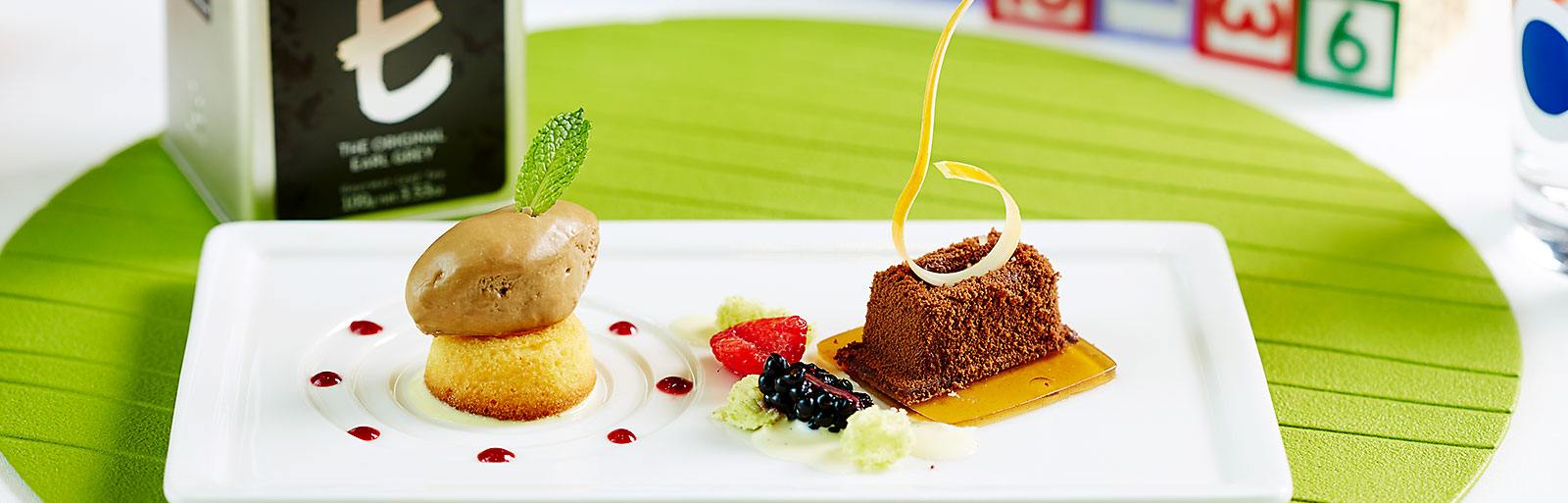 A dish of Desserts that are Inspired by Tea