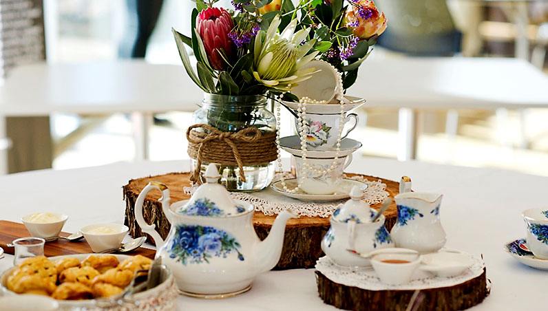 Well Prepared Table with a Tea Set