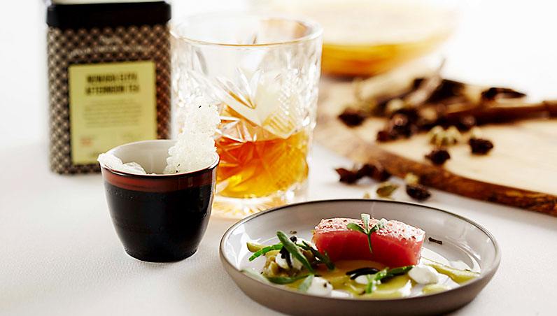 Dilmah Tea Inspired Sushi Dish